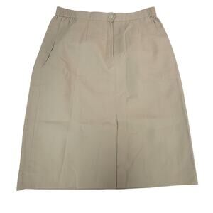 Women's Size 18 tan A-Line Knee Length Skirt